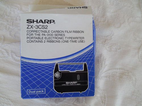1 Sharp ZX-3CS2 Ribbon &amp; 1 Sharp ZX-4LF correction tape For PA-3100 Series