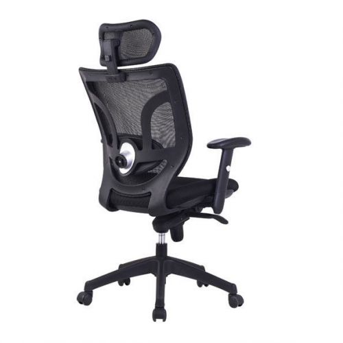 Mesh high back executive chair with integral head rest for sale