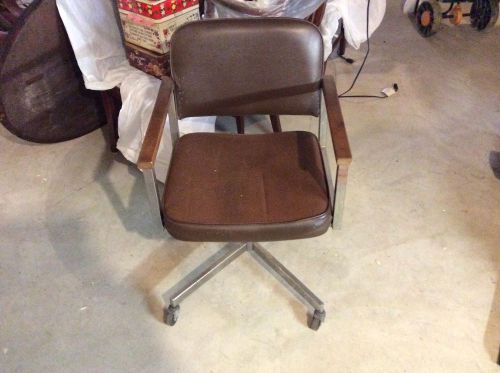 Office chair mid century brown