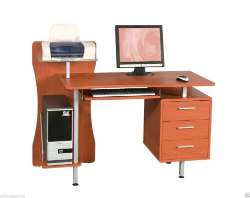 Ufficio scrivania porta pc mod. printer ciliegio in md cassettiera 128x56x99h cm for sale