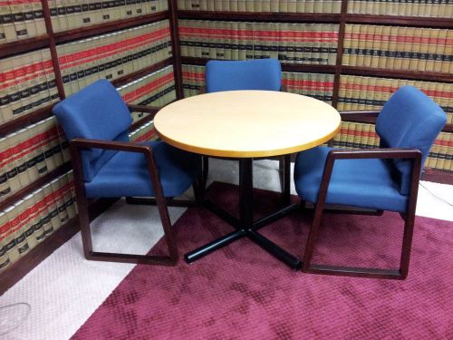 Conference table 42 inch maple laminate by kimball for sale