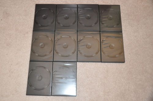 New cd/dvd/blu ray case 10 pack standard 14mm single for sale