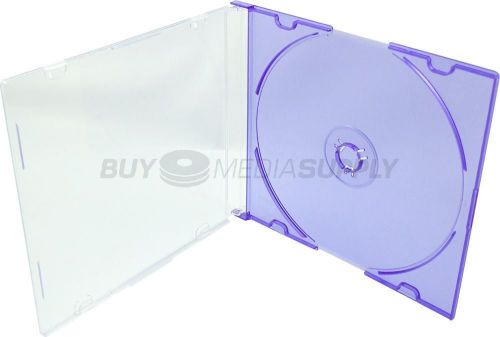 5.2mm slimline purple color 1 disc cd jewel case - 400 pack for sale