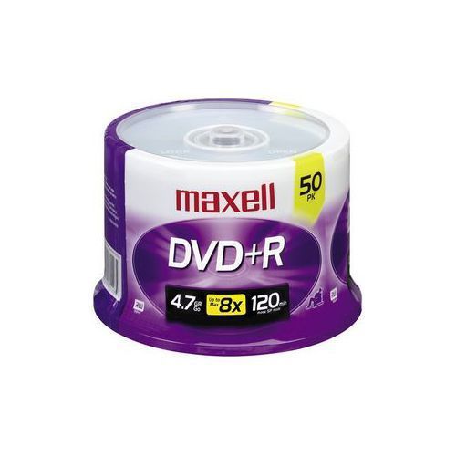 Maxell 634053/639013 4.7gb dvd+rs (50-ct spindle) for sale