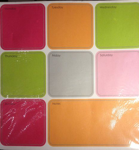 Office Accents 8.5 inch Square ColorBlock Calendar Memo Pad - 60 sheets