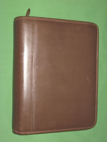 Classic ~1.25&#034;~ top-grain leather kirkland planner binder franklin covey 9108 for sale