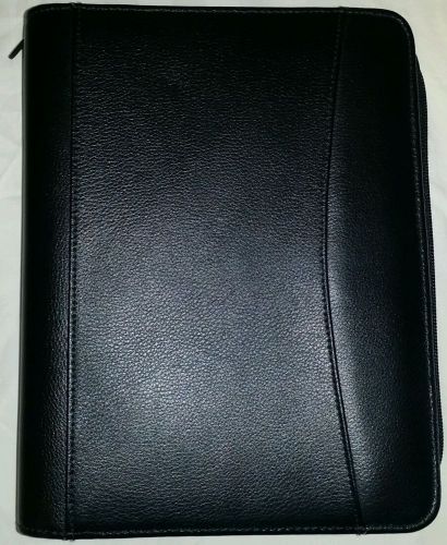 Black leather Franklin covey binder planner