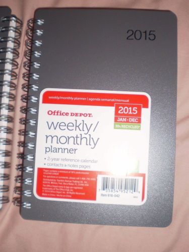 2015  Weekly Monthly Planner / Calendar - 4.5 &#034;x 6 3/8 &#034;