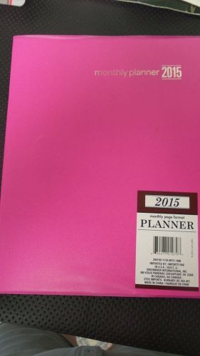 BRAND NEW 2015 PLANNER, PINK, MONTHLY, CONVERSIONS, ADDRESSES AND MORE