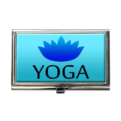Yoga Lotus Flower Business Credit Card Holder Case