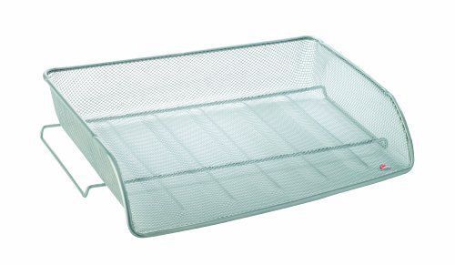 Alba mesh letter tray  stackable  side loading  silver (meshitm) for sale