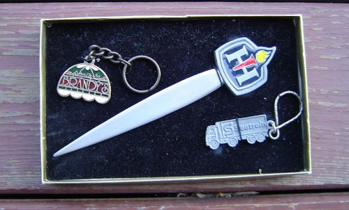 Nice New Key Ring And Letter Opener 3-piece Gift Set