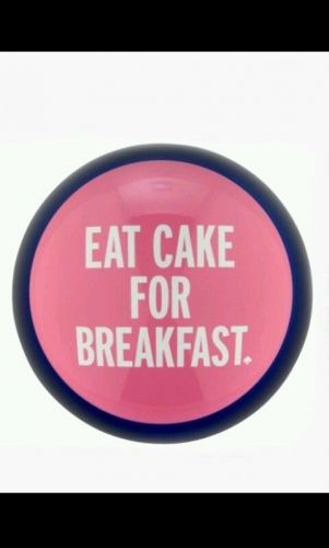 KATE SPADE Things We Love &#039;Eat Cake for Breakfast&#039; Crystal Paperweight  LENOX