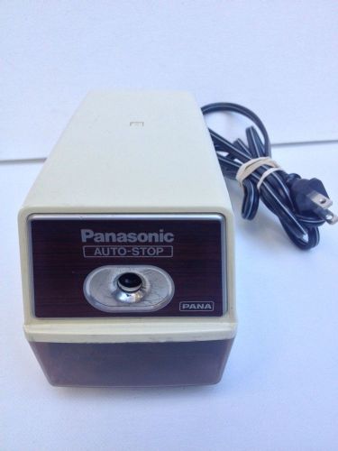 Panasonic Auto-Stop Electric Pencil Sharpener Model KP-100N Beige