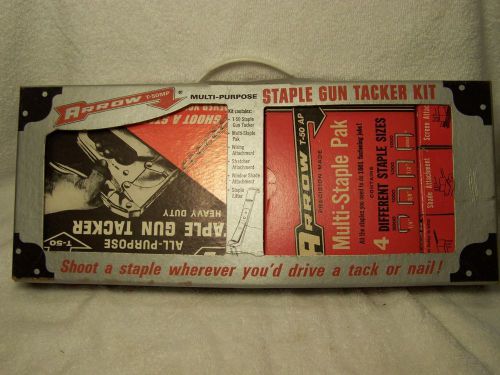 VINTAGE ARROW T-50MP STAPLE KIT  WITH ATTACHMENTS ORIGINAL BOX