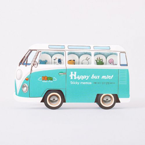 Happy Bus Sticky Memo Mint Zodiac Animals Post-it Bookmark Flags Index Tab Note