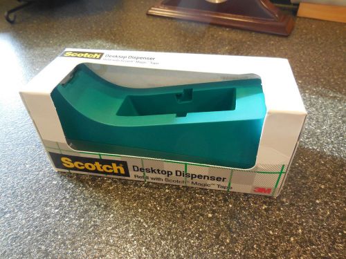 Scotch c-38-mx desktop tape dispenser non skid &amp; weighted  blue/teal for sale