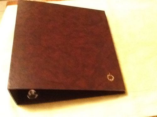 &#034;franklin covey&#034; classic - storage binder w/ d rings 8 1/2&#034; x 5 1/2&#034; (burgundy) for sale