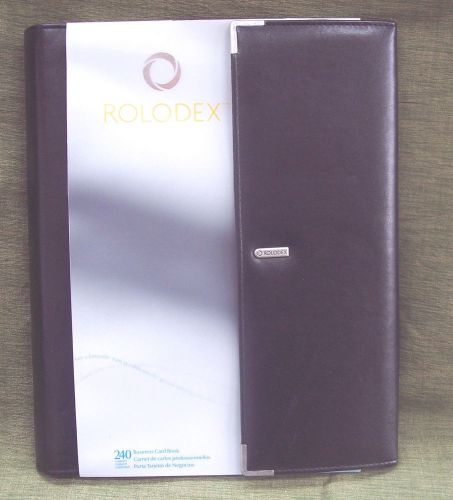 BUSINESS CARDS  BLACK  NOTEBOOK  *240*  CAPACITY by ROLODEX ~ NEW