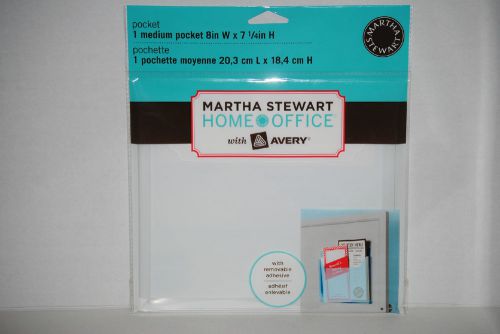 Martha Stewart with Avery Clear Medium Pocket, with Removable Adhesive, 8 x 7.25