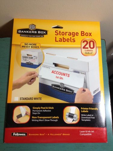Bankers Box Storage Box Labels (20 Labels)