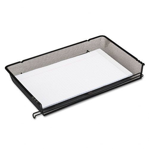 Rolodex nestable mesh stacking side load legal tray, wire, black, ea - rol62563 for sale