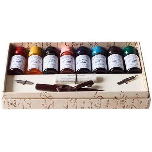 Coles Calligraphy Wooden Pen and Ink Set