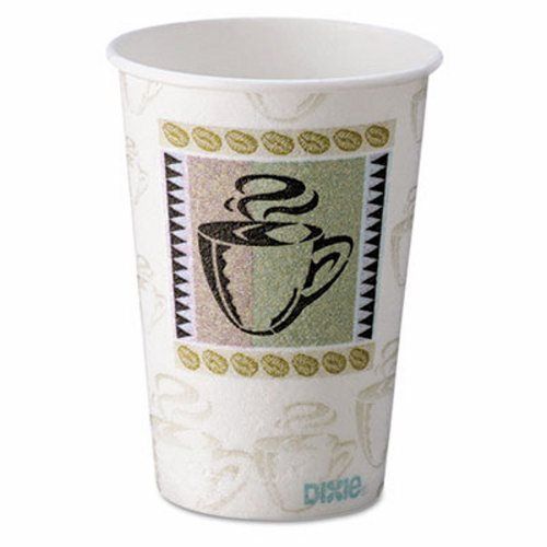 Dixie Hot Cups, Paper, 10 oz., Coffee Dreams Design, 500/Carton (DXE5310DX)