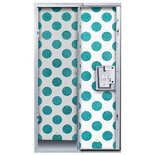 LockerLookz Locker Wallpaper - Blue Polka Dot - 24 pieces