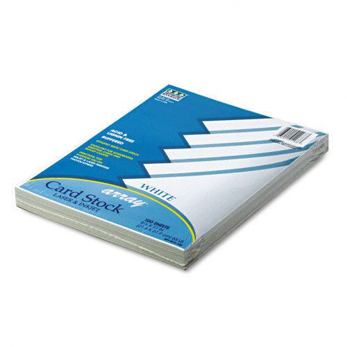 Pacon Array Card Stock, 65lb, White, Letter, 100 Sheets/Pack, PK - PAC101188
