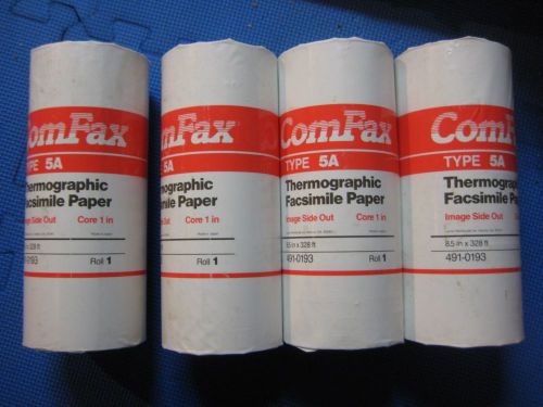 Comfax Thermal Facsimile Fax Paper 328&#039; x 8.5&#034; 1&#034; Core  4-Rolls one price