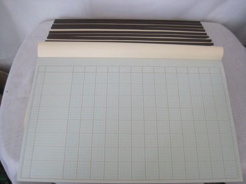 10 Spreadsheet Paper Notebooks Office Record Keeping Grid Excel Style Cash Book