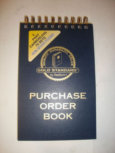 New Gold Standard by Rediform 75 Purchase Order Book Spiral 2 Part 1L149