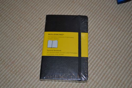 Moleskine Small Pocket Squared Notebook Journal Grid Hard Cover 3 1/2&#034; x 5 1/2&#034;