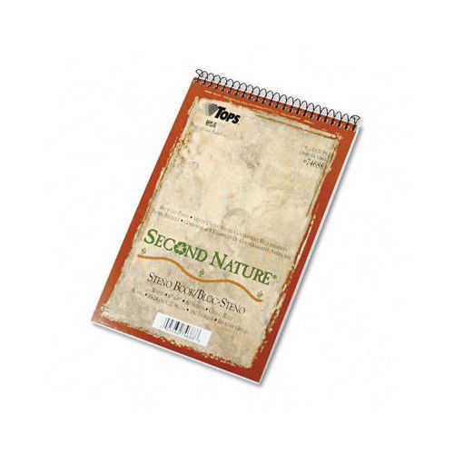 Tops Business Forms Second Nature Spiral Reporter / Steno Notebook, 80-Sheet