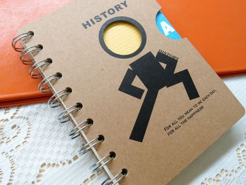 History Man Hardcover Notebook Notepad Diary Memo Scratchpad Day Planner Booklet