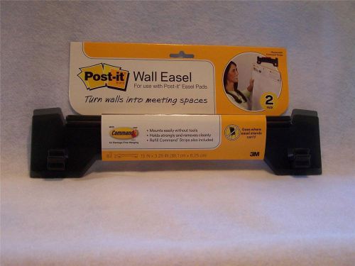 NIB Post-it Wall Easel Post it Pad Holder 15” x 3  1/4 ” 2 Pack 3M Command Strips