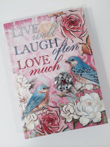 PUNCH STUDIO - NoteBook Journal 128 Ruled sheets, Hard cover Love, Laugh, Live