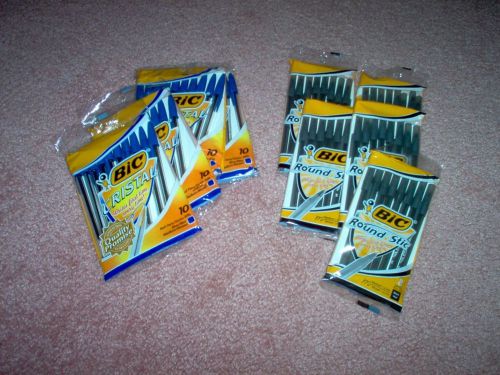 9 PACKS OF BIC PENS