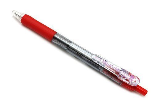 Zebra Tapli Clip Ballpoint Pen - 1.6 mm - Red Body - Red Ink