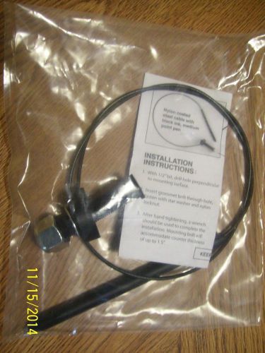 In-Counter Nylon coated cable with black ink, med. point pen
