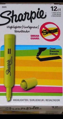 Box of 12 Sharpie Accent Tank-Style Highlighters Yellow 25025 New