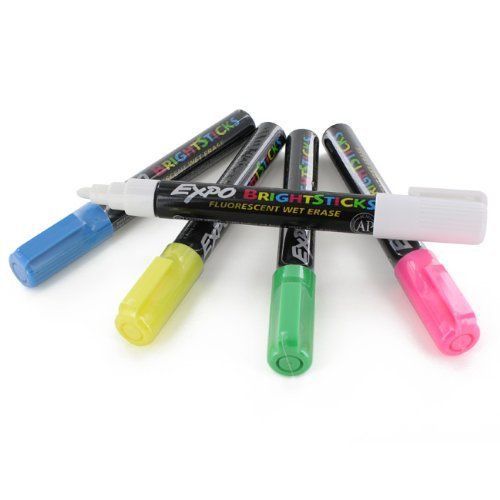 Expo Bright Stick Marker Set - Bullet Tip Marker Point Type - Pink, (14075)