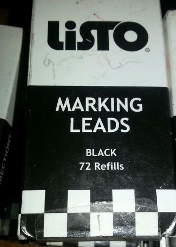 Listo china marker lead refills black 72 count pkg. # 162bbk for sale