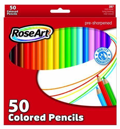 NEW RoseArt Colored Pencils  50-Count  Packaging May Vary (287VA-24)