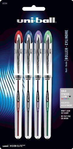 Sanford Vision Elite Gel Pen - 0.8 Mm Pen Point Size - Assorted Ink - (san69094)