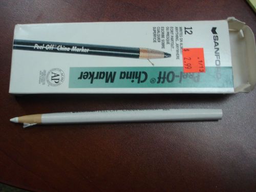 Peel-off china marker 12pk.