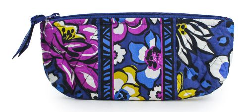 Vera Bradley Brush and Pencil African Violet Cosmetic Pencil Holder Bag New