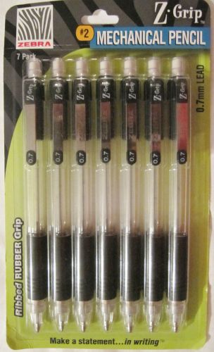 Zebra Z-Grip #2 Mechanical Pencils Rubber Grip .7mm Lead