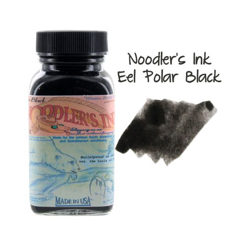 Noodler&#039;s Ink Fountain Pen Bottled Ink, 3oz - Eel Polar Black
